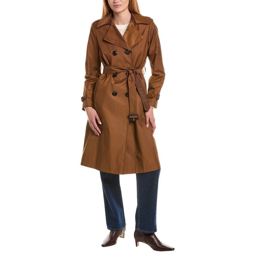 Sam Edelman Womens Trench Coat, Brown